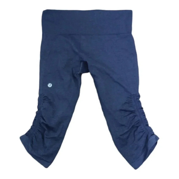 Lululemon in the flow blue crop leggings 6 - Picture 6 of 15